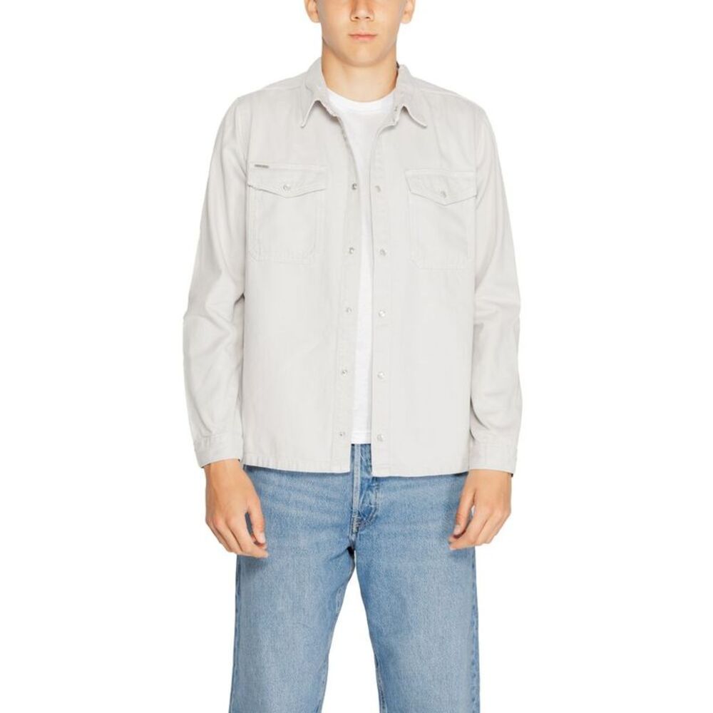 Antony Morato Gray Cotton Dress Men's Shirt